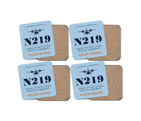 Thumbnail for N219 Nurtanio - Heritage + Name - Coaster Set - Light Blue
