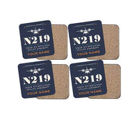 Thumbnail for N219 Nurtanio - Heritage + Name - Coaster Set - Navy Blue