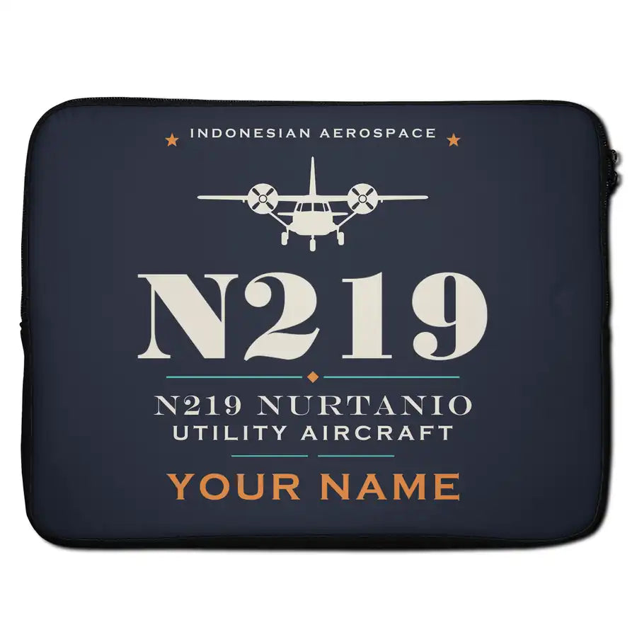 N219 Nurtanio - Heritage + Name - Laptop Sleeve