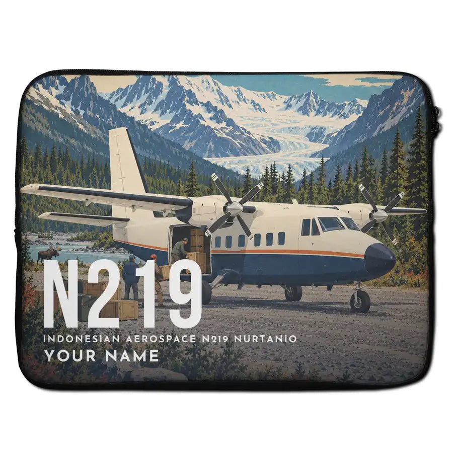 N219 Nurtanio - Laptop Sleeve + Name