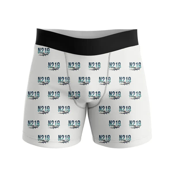 N219 Nurtanio - Men Boxers - Original Pattern - White