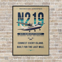 Thumbnail for N219 Nurtanio - Original - Canvas Framed - Beige