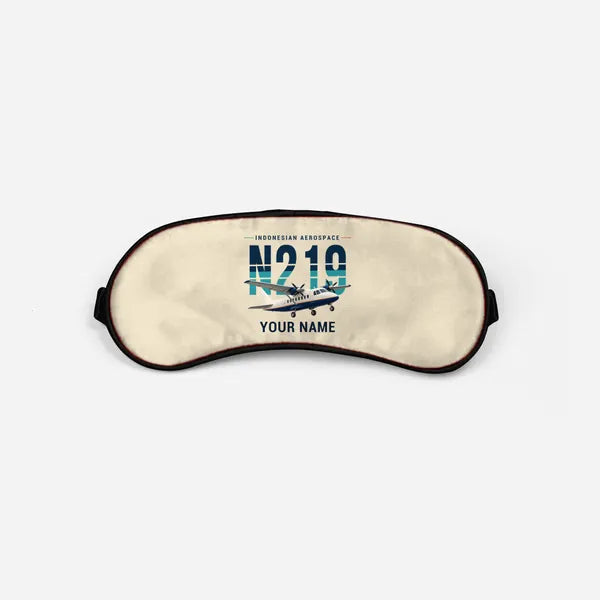 N219 Nurtanio - Original + Name - Sleep Mask - Beige
