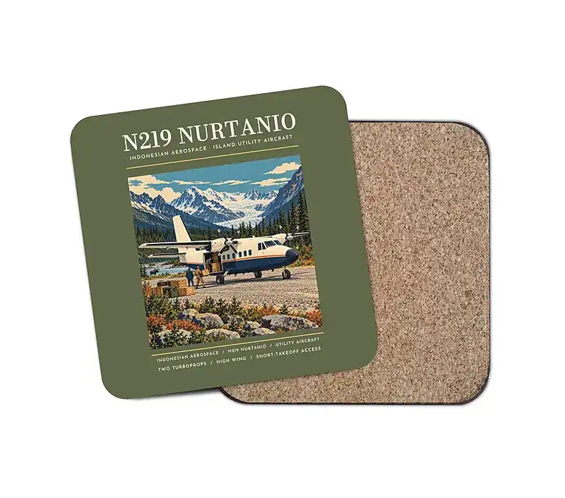 N219 Nurtanio - Poster - Coaster - Green Army