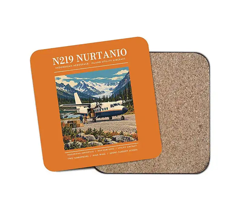 N219 Nurtanio - Poster - Coaster - Orange