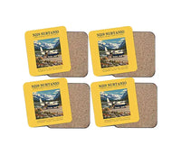 Thumbnail for N219 Nurtanio - Poster - Coaster Set - Yellow