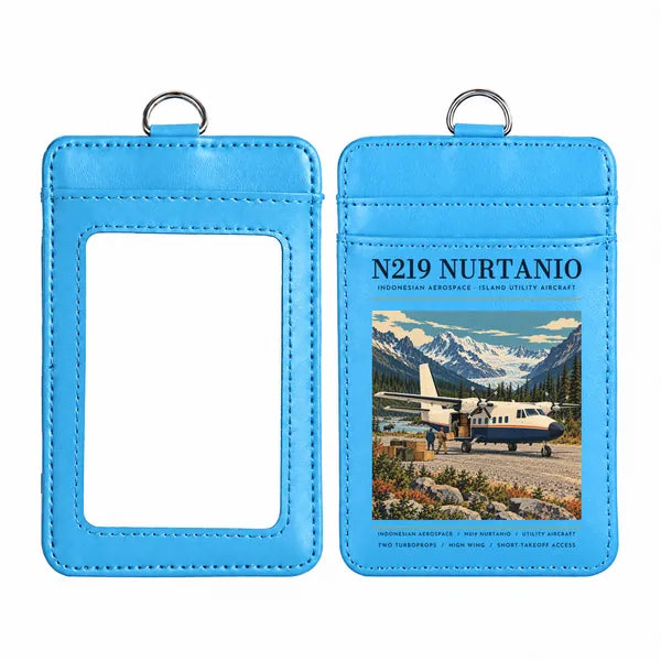 N219 Nurtanio - Poster - ID Card Holder - Blue