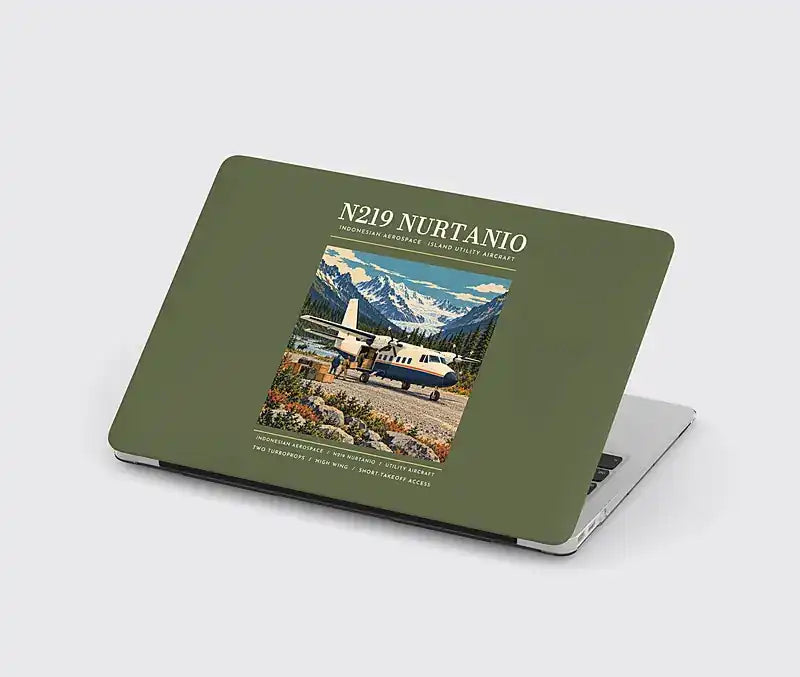N219 Nurtanio - Poster - MacBook Case - Green Army