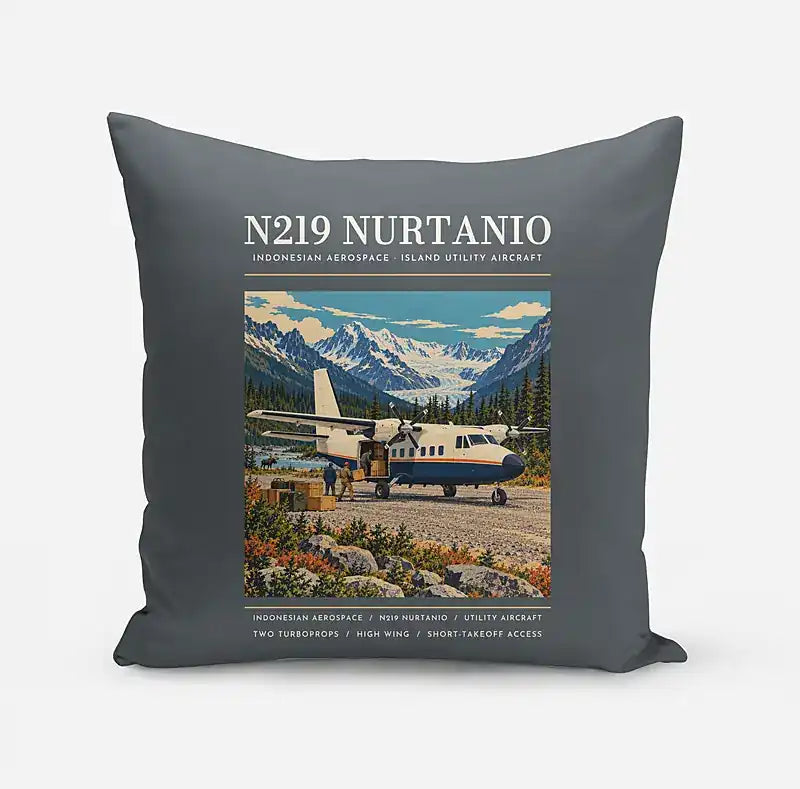 N219 Nurtanio - Poster - Pillow - Gray
