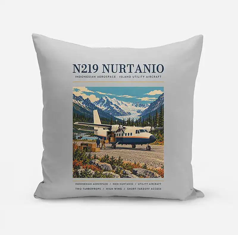 N219 Nurtanio - Poster - Pillow - Light Gray