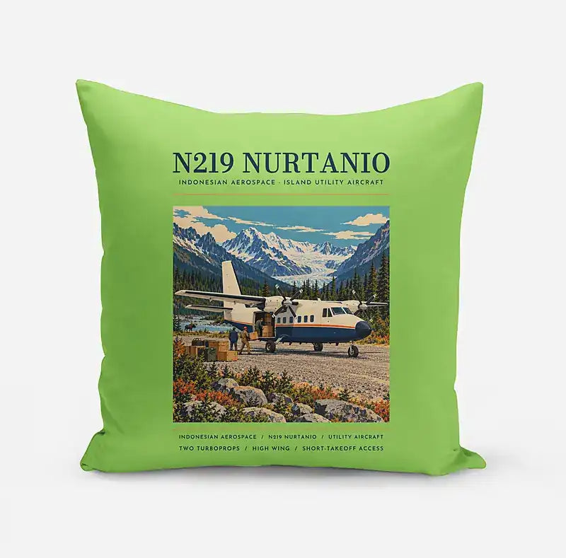 N219 Nurtanio - Poster - Pillow - Light Green