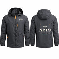 Thumbnail for N219 Nurtanio Stylish Jackets - Hooded Windbreaker - Heritage - Charcoal