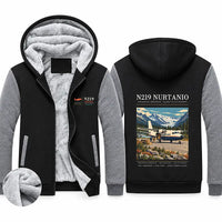 Thumbnail for N219 Nurtanio Zipped Sweatshirts - Poster - Black & Gray