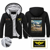 Thumbnail for N219 Nurtanio Zipped Sweatshirts - Poster + Name - Black