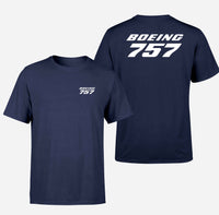 Thumbnail for Boeing 757 & Text Designed Double-Side T-Shirts