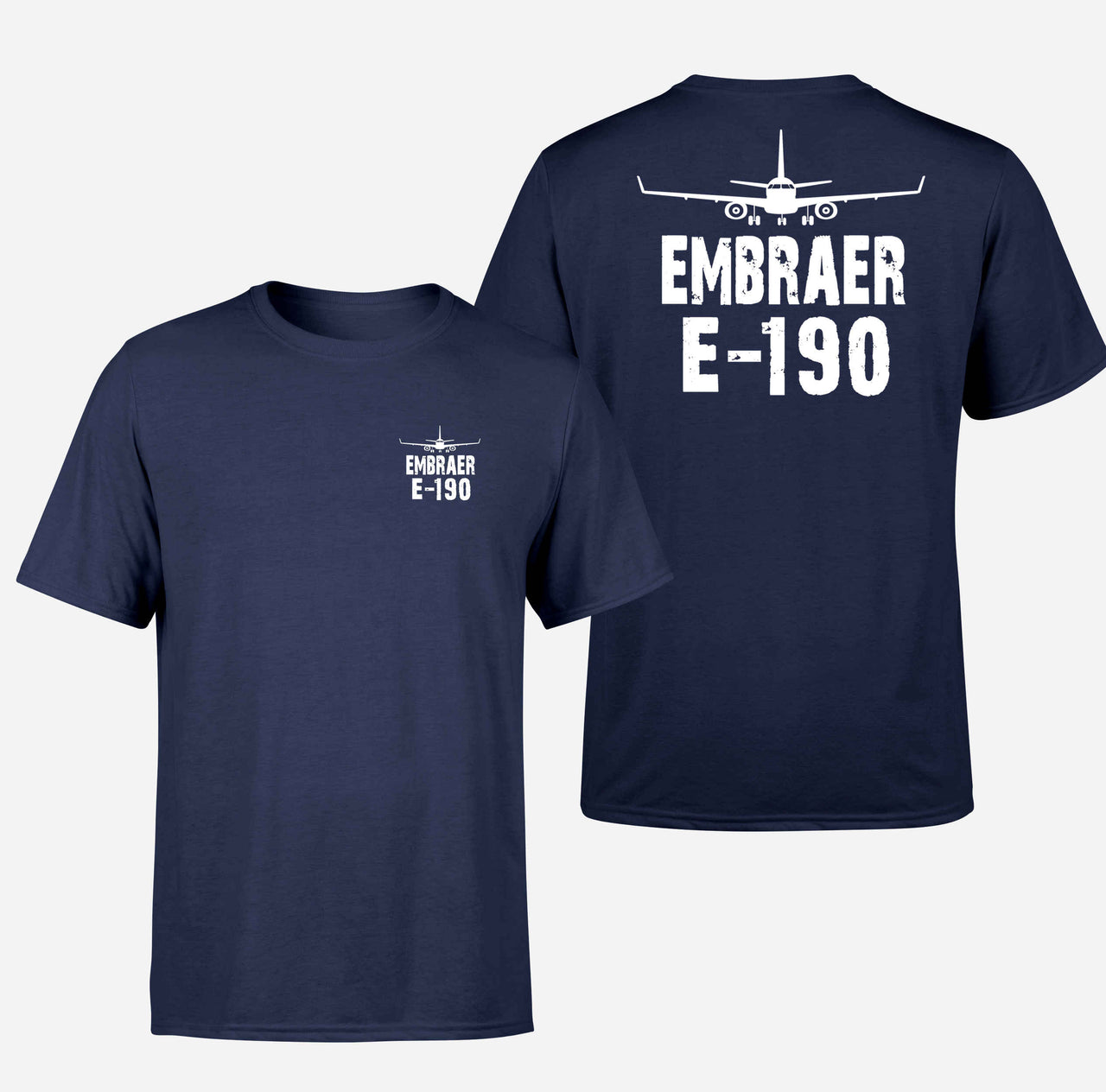 Embraer E-190 & Plane Designed Double-Side T-Shirts - view 12