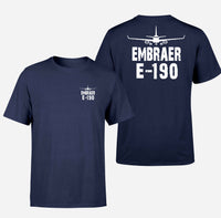 Thumbnail for Embraer E-190 & Plane Designed Double-Side T-Shirts - view 12