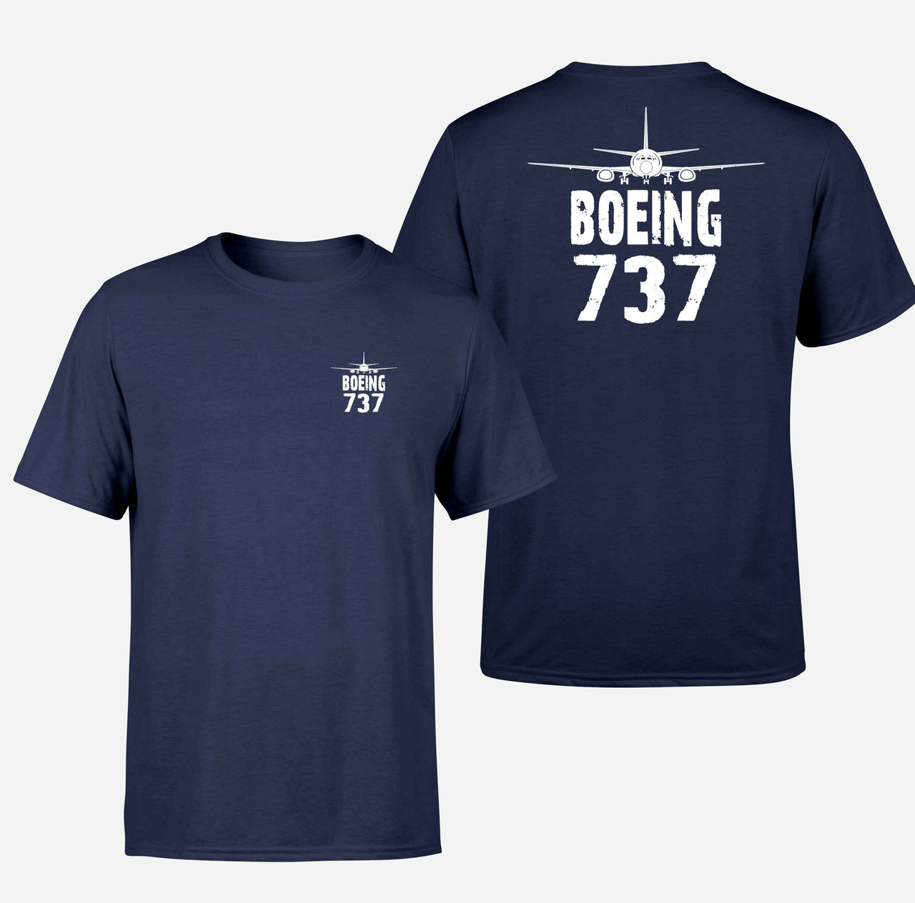 Boeing 737 & Plane Designed Double-Side T-Shirts
