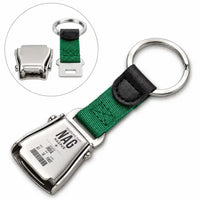 Thumbnail for NAG - Seat Belt Key Chain - Boarding Pass Style - Green