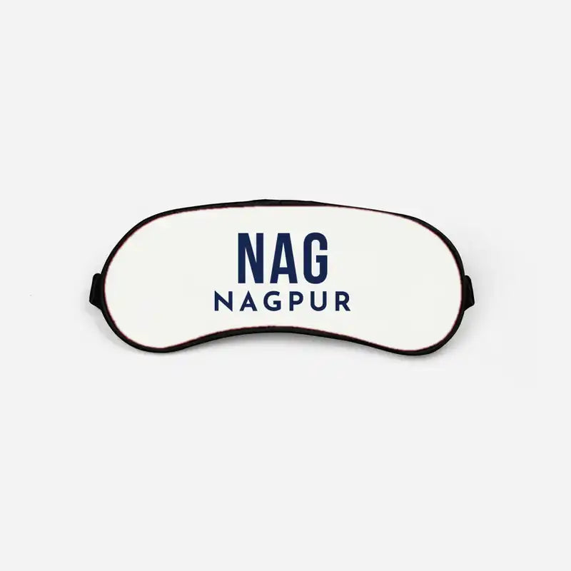 Dr. Babasaheb Ambedkar International Airport (NAG) Sleep Masks - Sleep Mask - Code - White