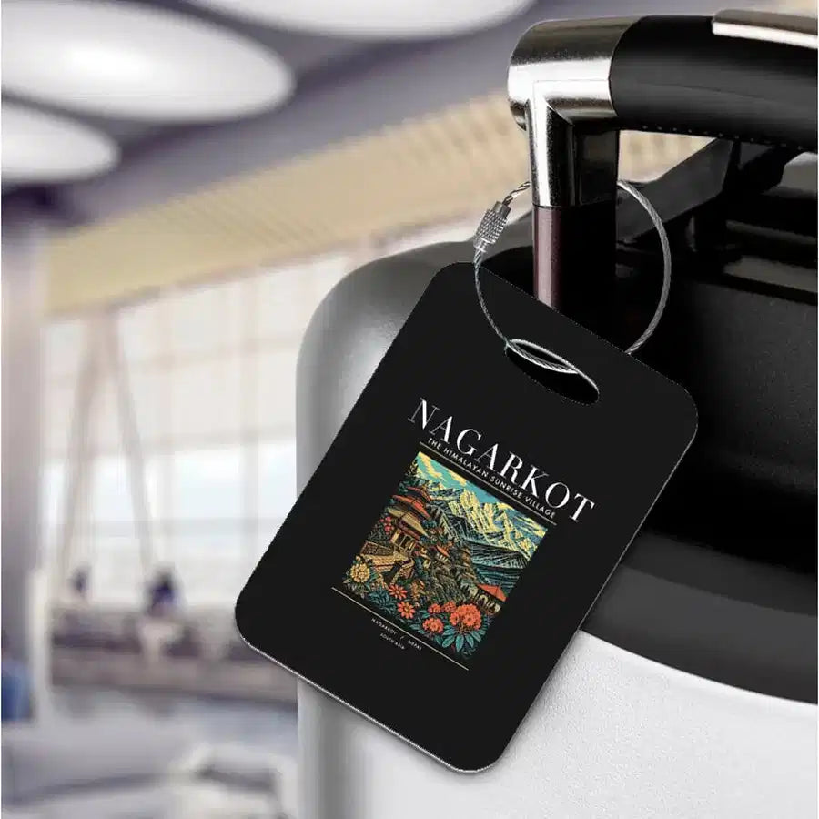 NAGARKOT - Poster - Luggage Tag - Black