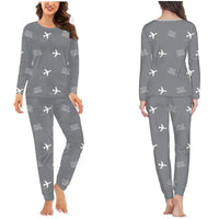 Thumbnail for Nalchik Airport (NAL) Pajamas - Women Pajamas - Gray