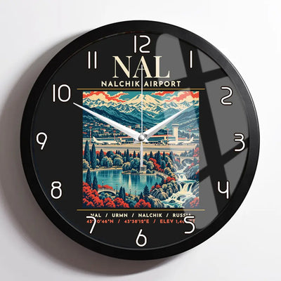 NAL - Poster - Wall Clock Framed - Black