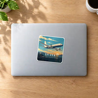 Thumbnail for NAMC YS-11A - 3D - Square Sticker - MacBook