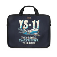 Thumbnail for NAMC YS-11A - Cartoon + Name - Laptop Bag