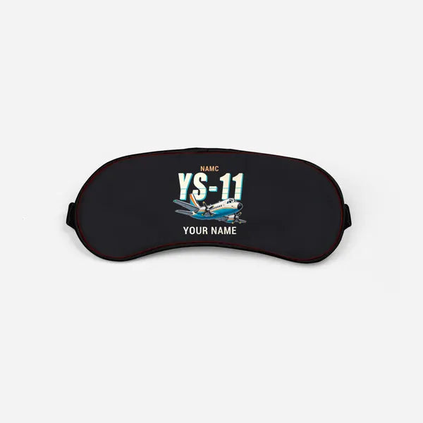 NAMC YS-11A - Cartoon + Name - Sleep Mask - Black