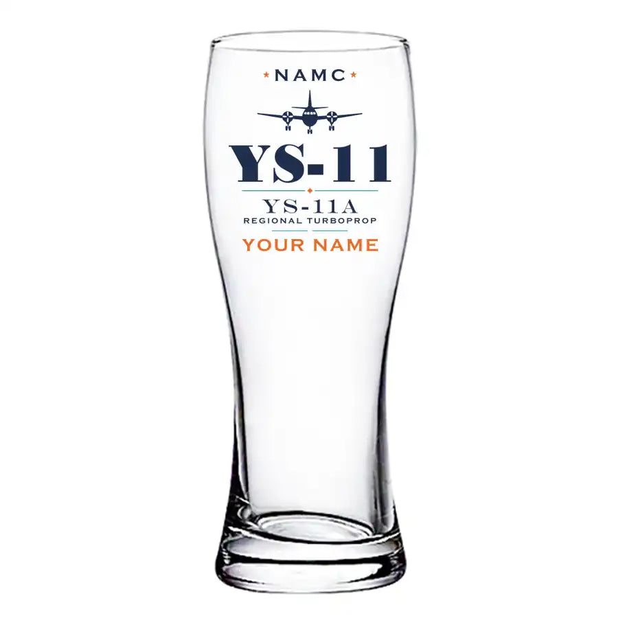 NAMC YS-11A - Heritage + Name - Pilsner Beer Glass