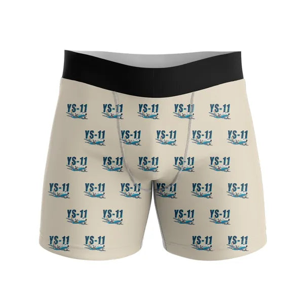 NAMC YS-11A - Men Boxers - Cartoon Pattern - Beige
