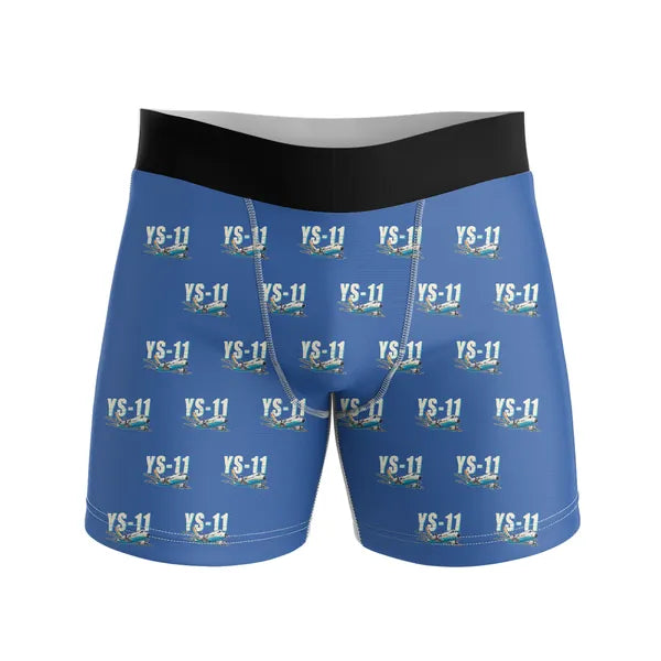 NAMC YS-11A - Men Boxers - Cartoon Pattern - Blue