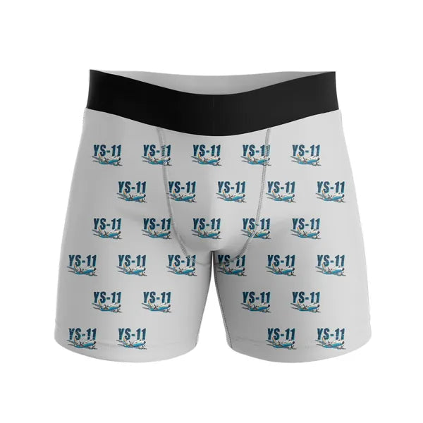NAMC YS-11A - Men Boxers - Cartoon Pattern - Light Gray