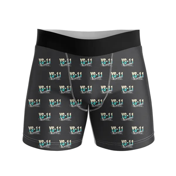 NAMC YS-11A - Men Boxers - Original Pattern - Black