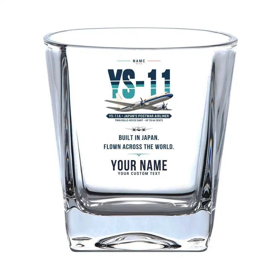 NAMC YS-11A - Original + Name - Whiskey Glass
