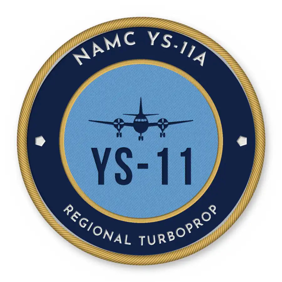 NAMC YS-11A Patches - Circle - Navy Sky