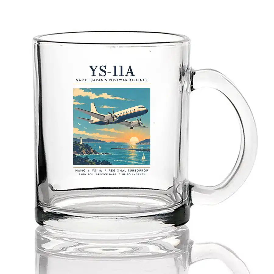 NAMC YS-11A - Poster - Coffee & Tea Glass