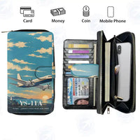 Thumbnail for NAMC YS-11A Leather Wallets - Zip Long Wallet - 3D
