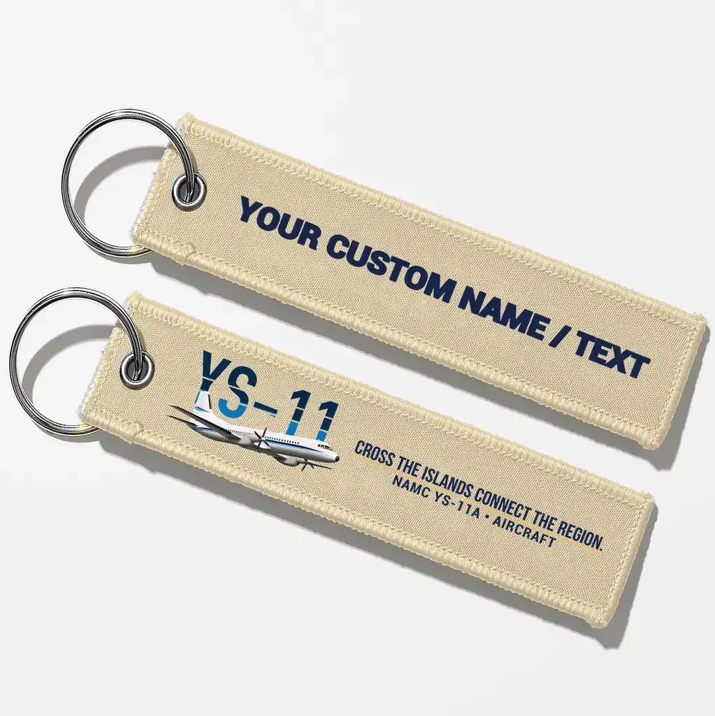 NAMC YS-11A Aviator Key Chains - Beige - Personalized