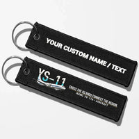 Thumbnail for NAMC YS-11A Aviator Key Chains - Black - Personalized