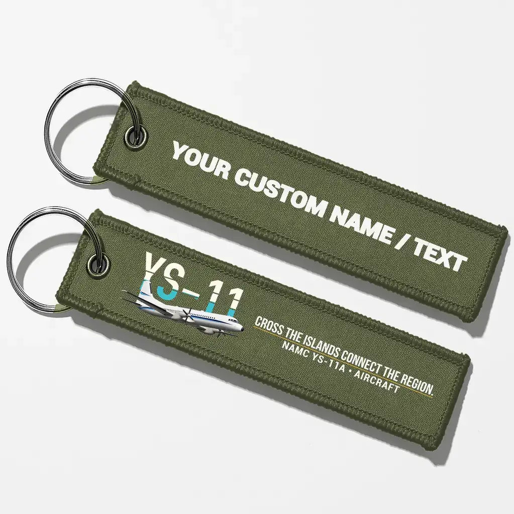 NAMC YS-11A Aviator Key Chains - Green Army - Personalized