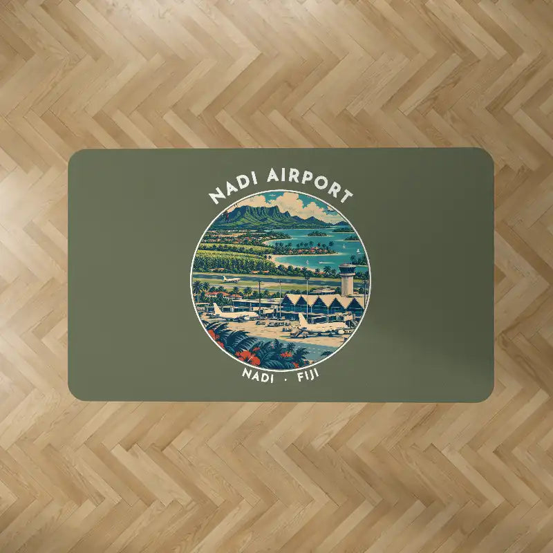 Nadi International Airport (NAN) Carpets - Carpet Rectangle - Badge - Green Army