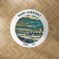 Thumbnail for Nadi International Airport (NAN) Carpets - Carpet Round - Badge - White
