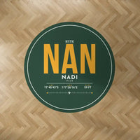 Thumbnail for Nadi International Airport (NAN) Carpets - Carpet Round - ID Tag - Dark Green