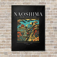 Thumbnail for NAOSHIMA - Poster - Canvas Framed - Black