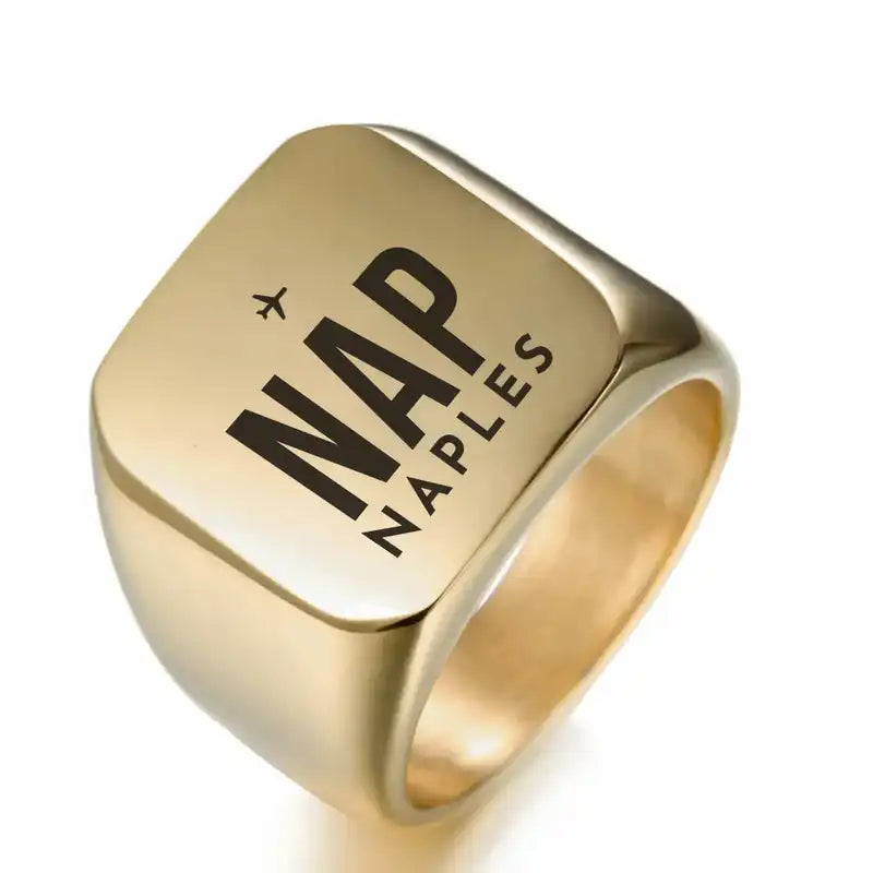 Naples International Airport (NAP) Rings - Ring - Golden