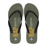 Thumbnail for Naples International Airport (NAP) Slippers & Flip Flops - Slippers - Flip Flops - Code - Green Army