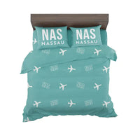 Thumbnail for Lynden Pindling International Airport Nassau (NAS) Bedding Sets & Blankets - Bedding Set - Pattern - Turquoise