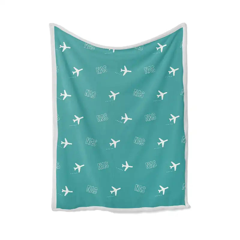 Lynden Pindling International Airport Nassau (NAS) Bedding Sets & Blankets - Blanket - Pattern - Turquoise